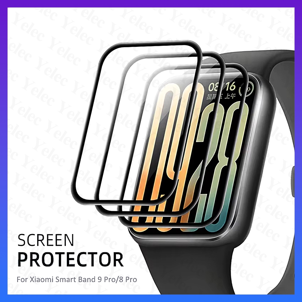 ฟิล์มหน้าจอสําหรับ Xiaomi Smart Band 9 Pro/Xiaomi Smart Band 8 Pro ฝาครอบป้องกันรอยขีดข่วนป้องกันหน้าจอ
