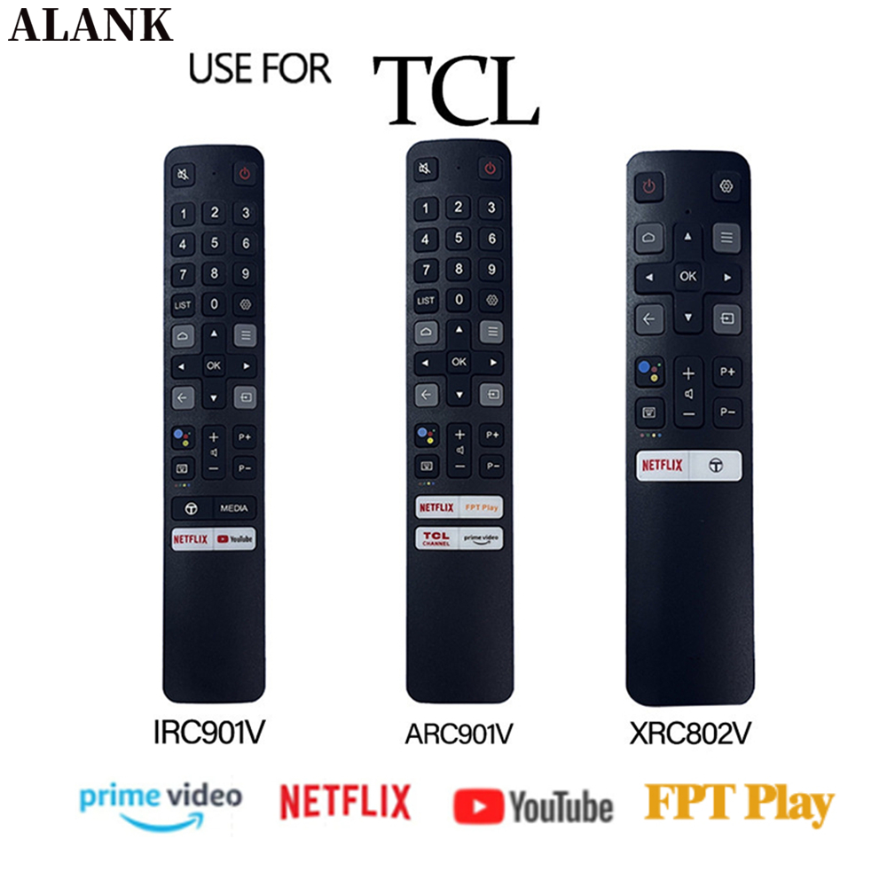 ALANK รีโมททีวี TCL LCD LED TV มีฟังก์ชันเสียงพูด และเลือกประเภท ARC901V / IRC901V / XRC802V