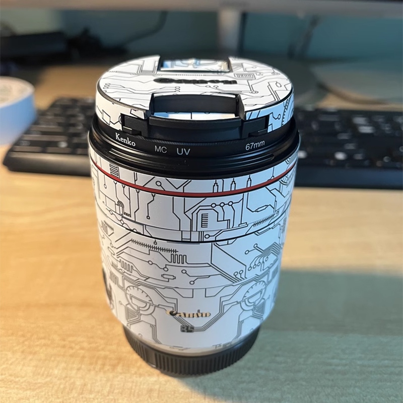 ป้องกันรอยขีดข่วนป้องกันสติกเกอร์ผิวฟิล์มสําหรับ RF85 F2 RF85mm F2 RF 85 เลนส์กล้องที่กําหนดเอง made