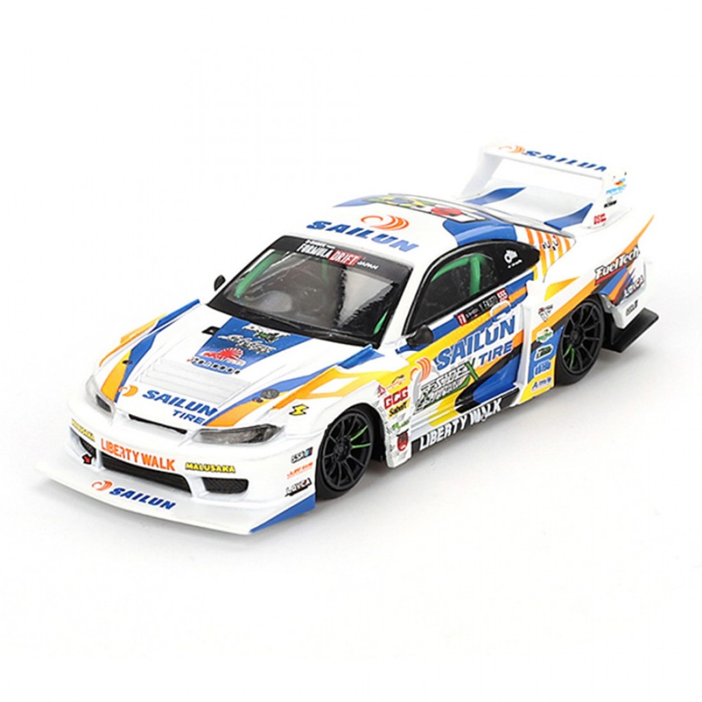 Mini GT MGT00895-R 895 1/64 Nissan LB-Super Silhouette S15 SILVIA #555 2023 Formula Drift Japan RHD 