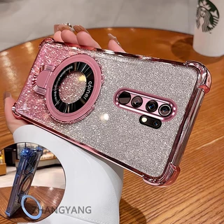 เคสโทรศัพท์สําหรับOPPO A5 2020 A9 2020 แฟลชElectroplatedเคสโทรศัพท์ความงามผู้ถือโทรศัพท์ออกแบบใหม่ซิลิโคนTPU anti drop soft shell