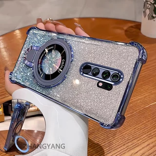 เคสโทรศัพท์สําหรับOPPO A5 2020 A9 2020 แฟลชElectroplatedเคสโทรศัพท์ความงามผู้ถือโทรศัพท์ออกแบบใหม่ซิลิโคนTPU anti drop soft shell