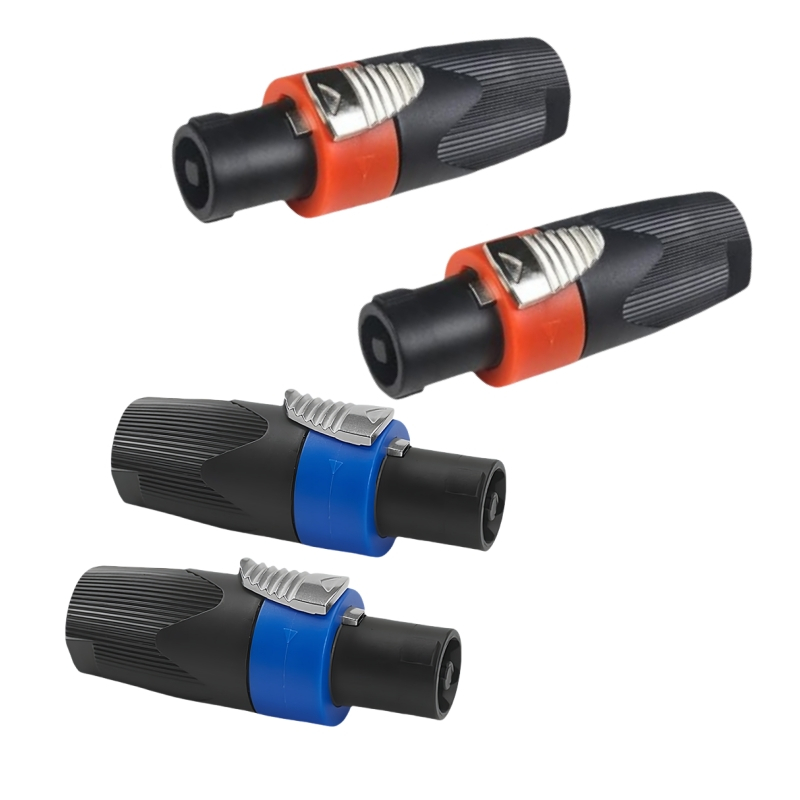 NL4FC สายลําโพงเครื่องขยายเสียง, ปลั๊กลําโพงเสียง Twist Lock ปลั๊กลําโพง 4 เสาเข้ากันได้กับ Neuik Sp