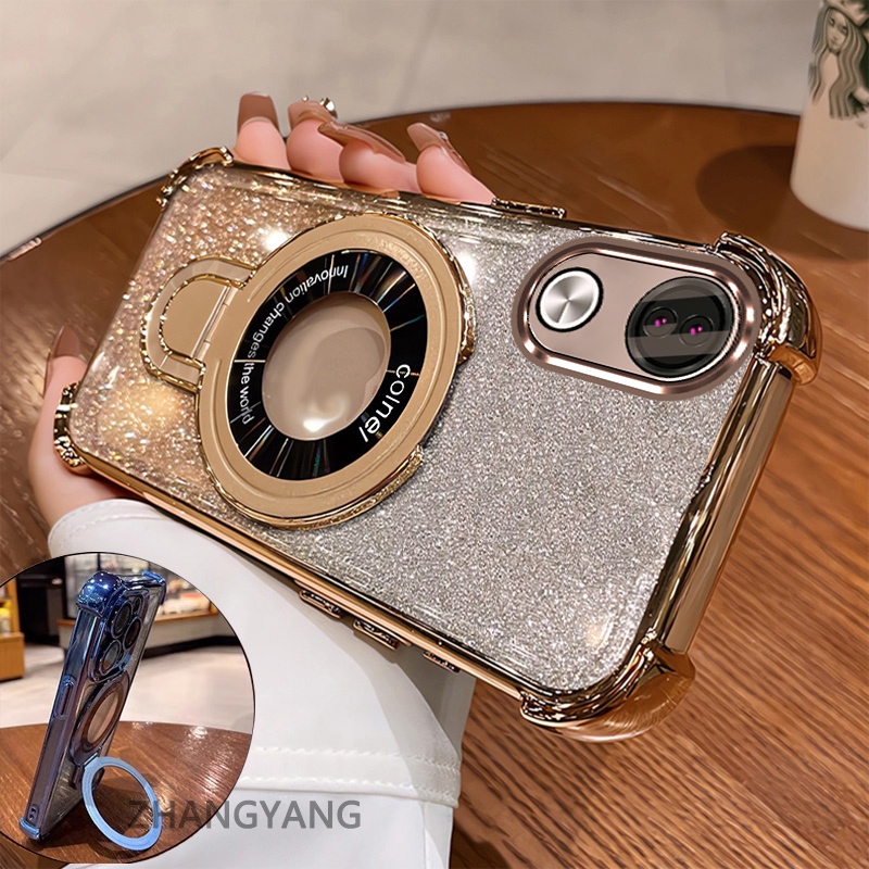 เคสโทรศัพท์สําหรับVivo V50 5GแฟลชElectroplatedเคสโทรศัพท์ความงามผู้ถือโทรศัพท์ออกแบบใหม่ซิลิโคนTPU anti drop soft shell - รูปที่ 2