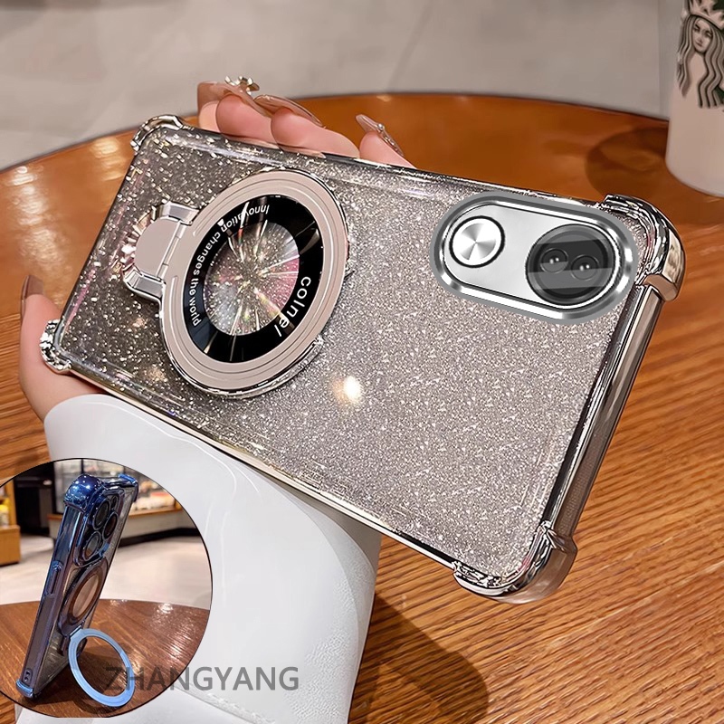 เคสโทรศัพท์สําหรับVivo V50 5GแฟลชElectroplatedเคสโทรศัพท์ความงามผู้ถือโทรศัพท์ออกแบบใหม่ซิลิโคนTPU anti drop soft shell - รูปที่ 4