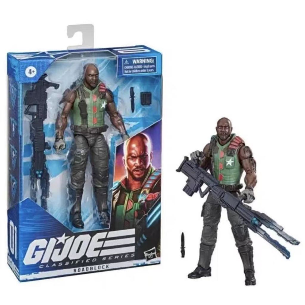 Hasbro GIJoe Classified Series GIJoe RoadBlock GIJoe Action Figures ของเล่น 6 นิ้ว 100% ยี่ห้อใหม่