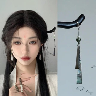 ใหม่สไตล์จีนอารมณ์หรูหราพู่ไม้แฟชั่นที่เรียบง่ายกิ๊บสไตล์ใหม่แฟชั่นอุปกรณ์ผมกิ๊บ
