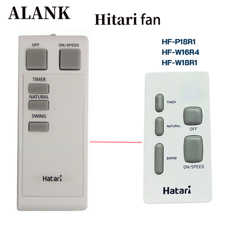 ALANK รีโมทพัดลม ฮาตาริ Hatari ใช้โดยตรงโดยไม่ต้องการตั้งค่า