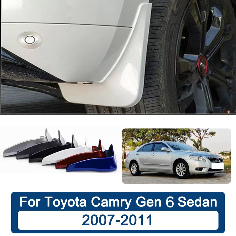 สี บังโคลน Toyota Camry Gen 6 Sedan 2007-2011 2008 2009 2010 บังโคลนหน้าสี ยางกันโคลน ยางกันขี้โคลน อุปกรณ์เสริมรถยนต์ 4ประตู