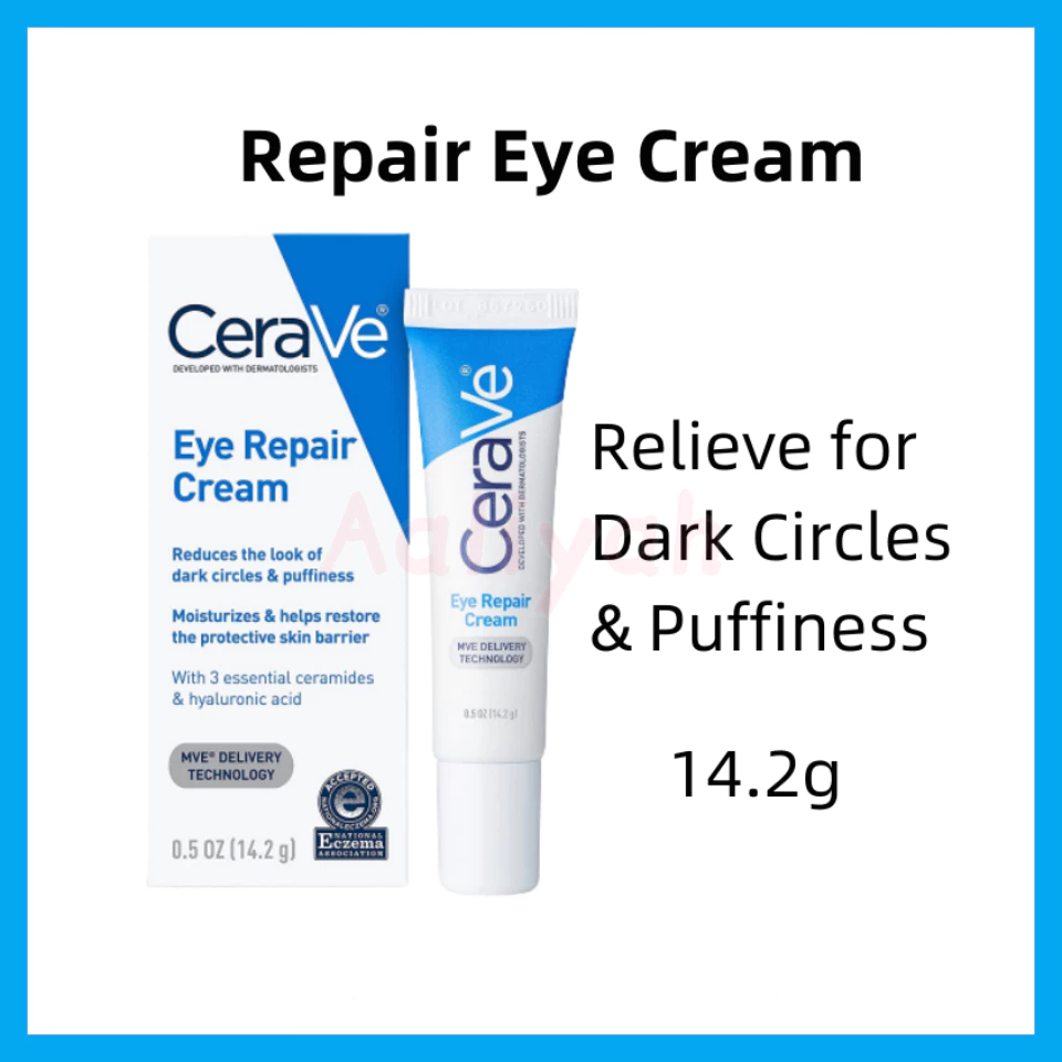 CeraVe Eye Repair Cream สําหรับความหมองคล้ําใต้ตาและอาการบวม 14.2g