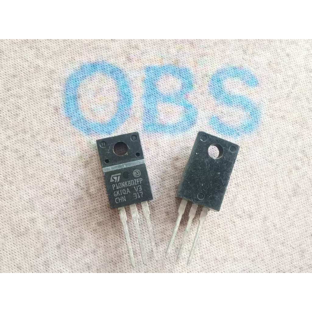 (5 ชิ้น) 10N80 P10NK80ZFP STP10NK80ZFP TO-220F 10A / 800V LCD MOS field-effect ทรานซิสเตอร์ใหม่เดิม