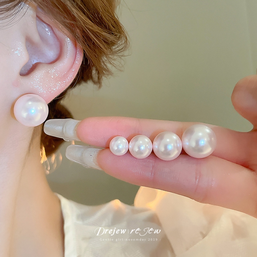 DREJEW 925 เข็มเงินฝรั่งเศสย้อนยุคเรขาคณิตต่างหูมุกพร็อพต่างหูแฟชั่นเฉพาะแสงหรูหราสไตล์วังต่างหูระดับไฮเอนด์แพ้ง่าย - รูปที่ 6