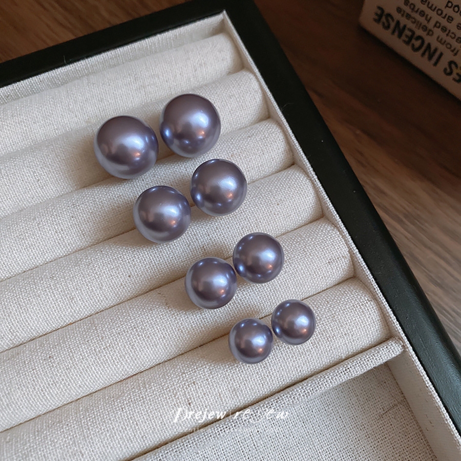 DREJEW 925 เข็มเงินฝรั่งเศสย้อนยุคเรขาคณิตต่างหูมุกพร็อพต่างหูแฟชั่นเฉพาะแสงหรูหราสไตล์วังต่างหูระดับไฮเอนด์แพ้ง่าย - รูปที่ 5