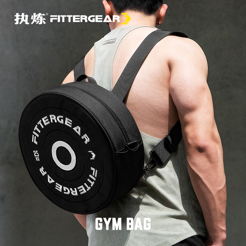 FITTERGEAR ออกกำลังกายกระเป๋าเป้สะพายหลัง สะพายหลังแบบพกพาสะดวกพร้อมชุดเครื่องมือ และยกเข็มขัด
