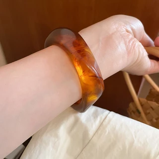 [Jewbeauty]สร้อยข้อมือเคลือบเงาอะคริลิครอยเปื้อนแฟชั่นย้อนยุคสร้อยข้อมืออเนกประสงค์ส่วนบุคคลอารมณ์อุปกรณ์เสริมมือ