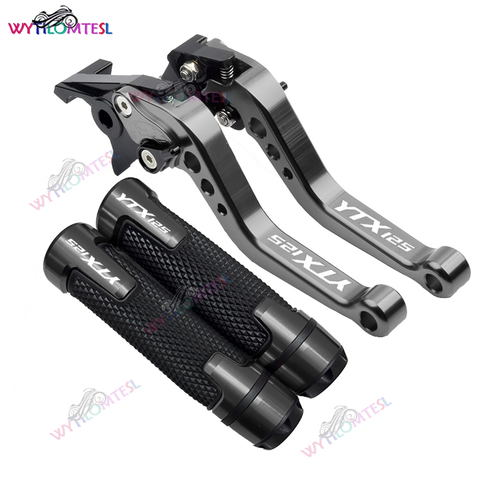 สําหรับ YAMAHA ytx125 ytx125 ดัดแปลงคุณภาพสูง CNC อลูมิเนียม 6-stage ปรับก้านเบรคคลัทช์และมือจับปลาย