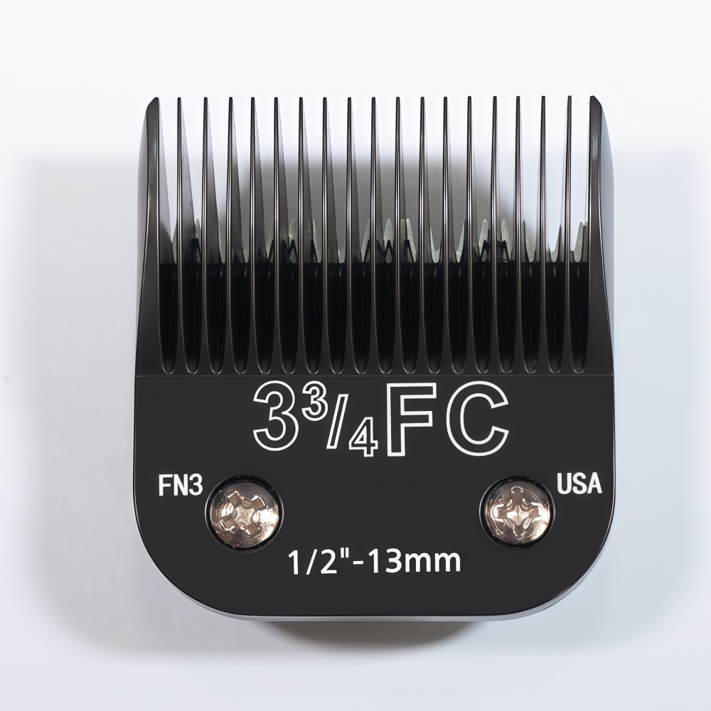 สีดํา 3FC สุนัขสัตว์เลี้ยง Cat Grooming ใบมีดที่ถอดออกได้สําหรับ Andis AG, AGC,AGP/Oster A5/Wahl KM Series Professional สัตว์ Clippers