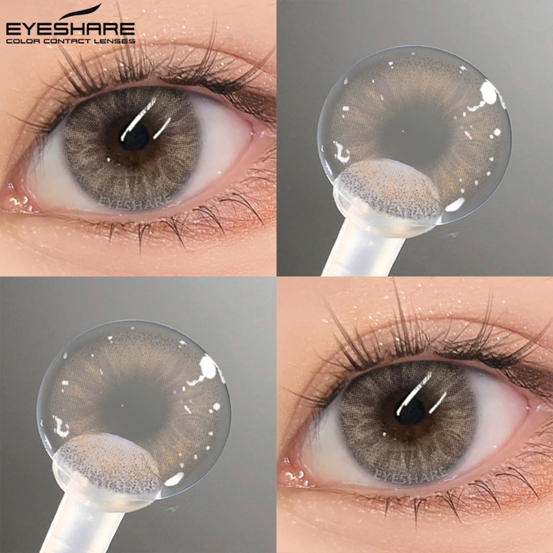 Eyeshare lens คอนแทคเลนส์ สีน้ำตาล ธรรมชาติ อ่อนนุ่ม คอนเเทคเเลนส์ ตาหวาน ส่งไวจากไทย