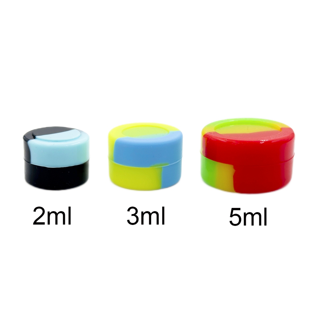 10PCS ซิลิโคนคอนเทนเนอร์ 2ML 3ML 5ML 7ML Jar รูปที่ 6