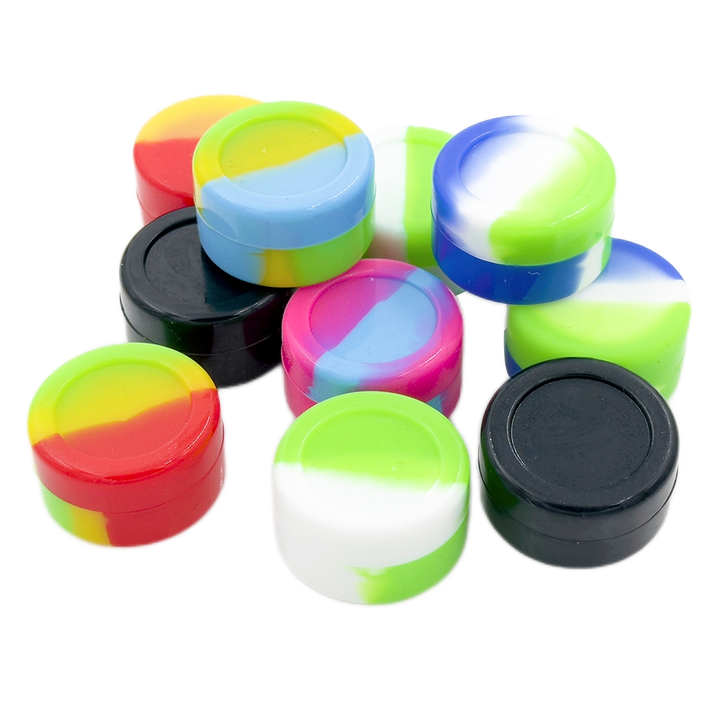 10PCS ซิลิโคนคอนเทนเนอร์ 2ML 3ML 5ML 7ML Jar รูปที่ 4