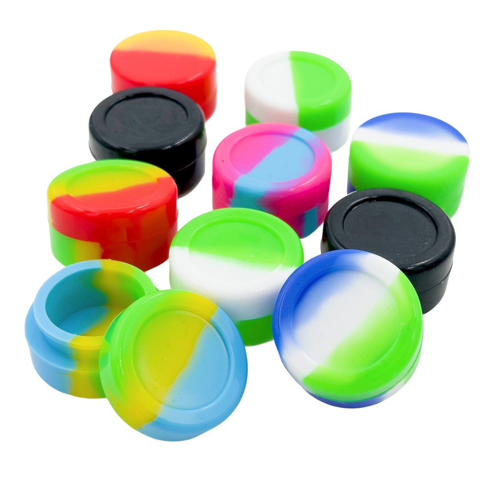 10PCS ซิลิโคนคอนเทนเนอร์ 2ML 3ML 5ML 7ML Jar รูปที่ 5