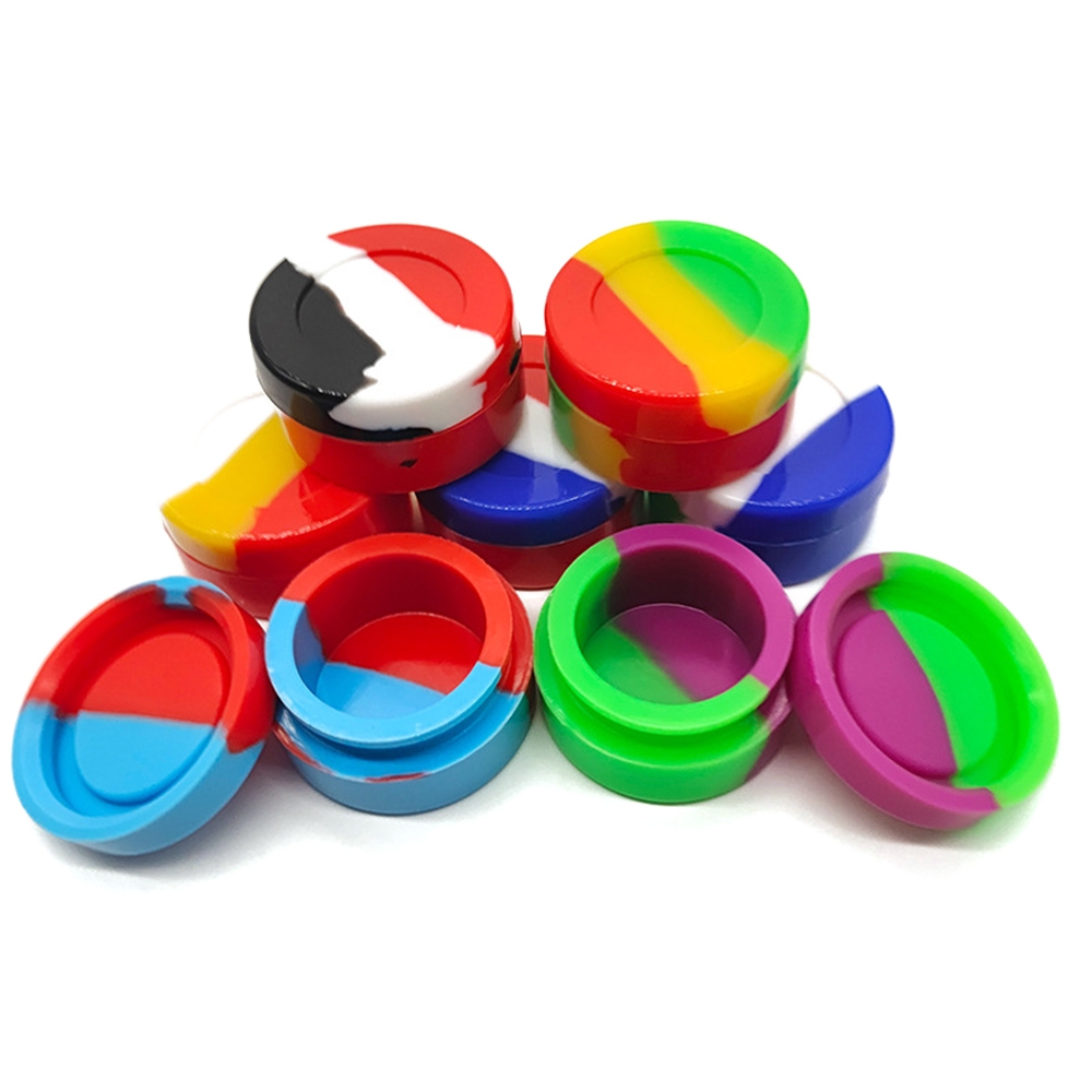 10PCS ซิลิโคนคอนเทนเนอร์ 2ML 3ML 5ML 7ML Jar รูปที่ 8