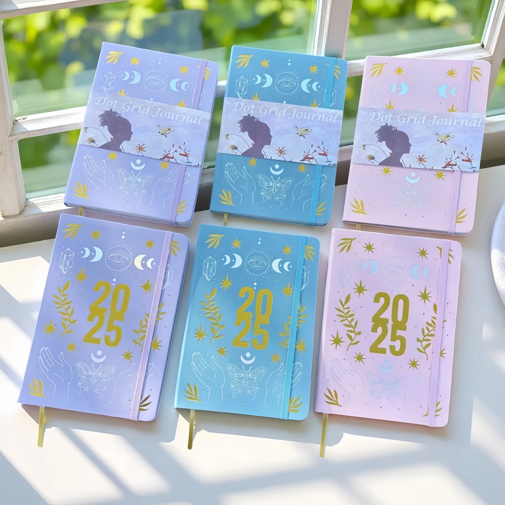 BUKE Bullet Dotted Journal Sketchbook,5x5 มม. Dot Grid 160 หน้า,กระดาษหนา 160 แกรม