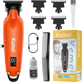 Kemei 2293 Professional Hair Beard Trimmer ผู้ชายตัดผมชาร์จ …