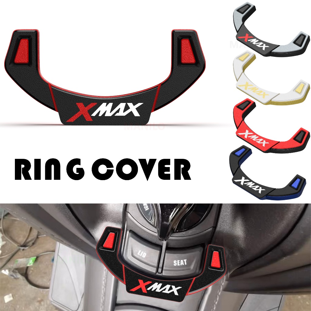 สําหรับ ยามาฮ่า XMAX 250 300 400 2018-2023 กุญแจรถจักรยานยนต์ล็อคฝาครอบสวิทช์ตกแต่งปก
