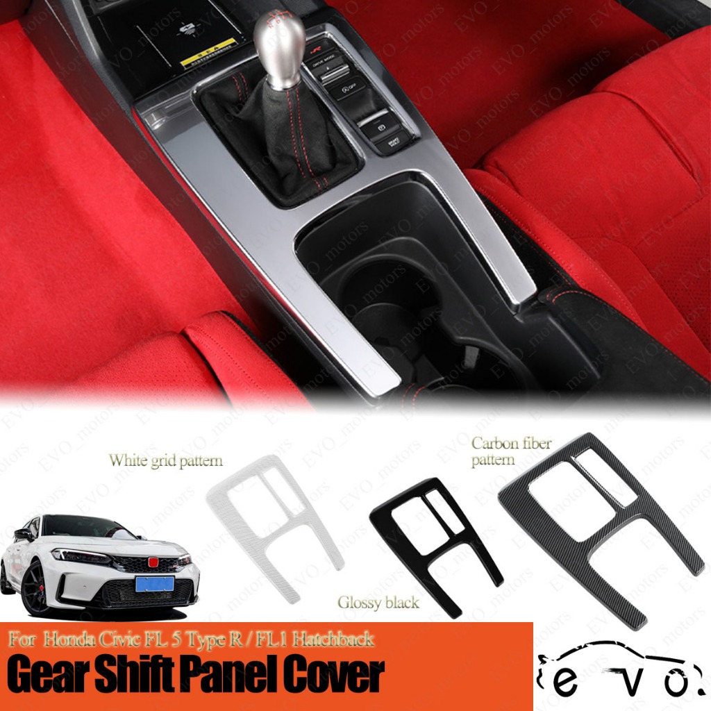 สําหรับ Civic FL5 ประเภท R แผงเกียร์ 11th Civic FE FL คู่มือเกียร์ Shift แผง ABS คาร์บอนไฟเบอร์รูปแบ