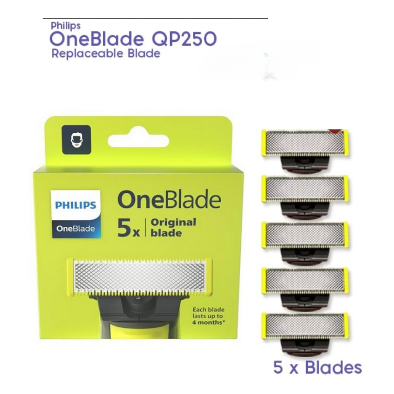 ใบมีดทดแทน Philips OneBlade QP210 QP220 QP230 QP250