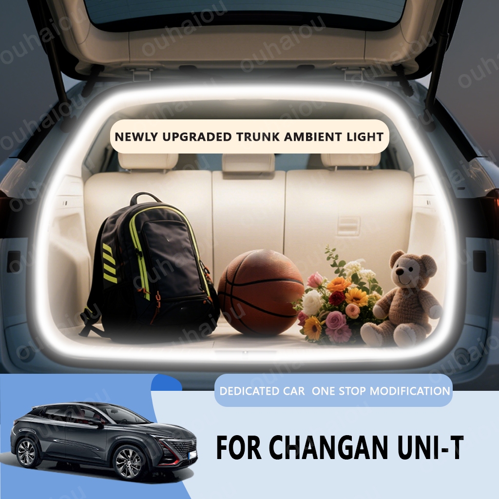 ด้านหลัง LED Light Bar แถบ Trunk ภายในโคมไฟตกแต่ง Fit สําหรับ CHANGAN UNI-T