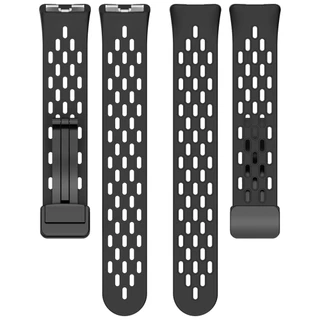 สายรัดซิลิโคนหัวเข็มขัดอุปกรณ์เสริมสร้อยข้อมือระบายอากาศสําหรับ Huawei Band 11 Pro 10 9 8