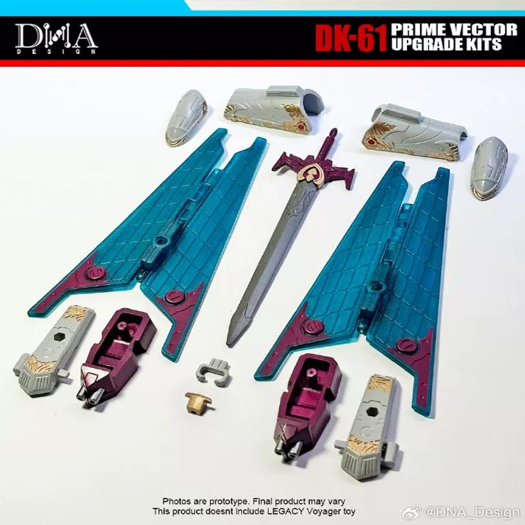 2025 NEW Transformed DNA DK61 Kit Upgrade Accessories (ไม่รวมหุ่นยนต์หลัก แค่แพ็คเกจอุปกรณ์เสริม) ขอ