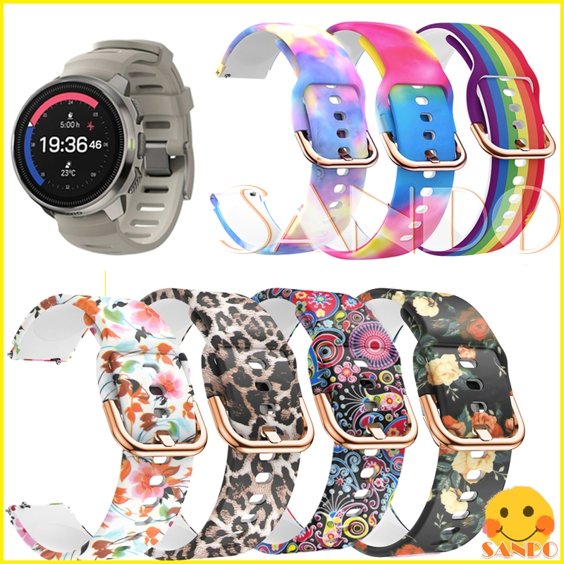 Suunto Run Suunto Ocean แนวตั้ง Race S สมาร์ทวอท์ชสายซิลิโคนอ่อนนุ่ม Suunto 5 Peak 9 Peak Pro Suunto