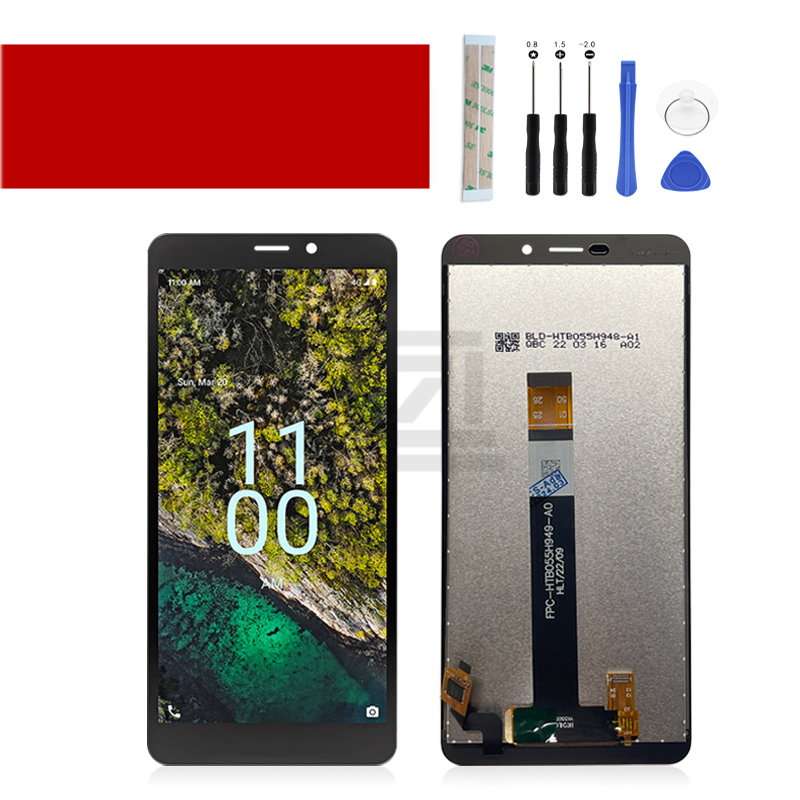 ทดสอบ 100% 5.45 "สําหรับ Nokia C100 จอแสดงผล LCD Touch Screen Digitizer Assembly สําหรับ Nokia C100 