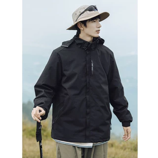 Outdoor Jacket เสื้อแจ็คเก็ตผู้ชายสำหรับเดินป่า กันลม น้ำหนักเบา ระบายอากาศ มีให้เลือก 3 สี M-5XL