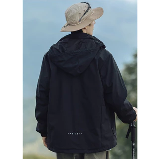 Outdoor Jacket เสื้อแจ็คเก็ตผู้ชายสำหรับเดินป่า กันลม น้ำหนักเบา ระบายอากาศ มีให้เลือก 3 สี M-5XL