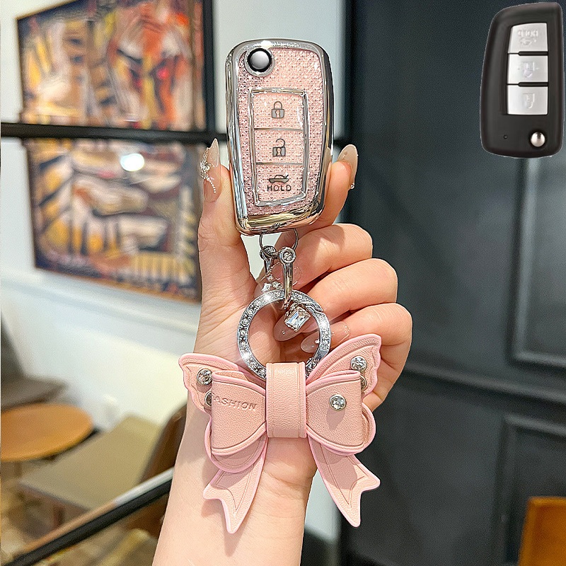 Nissan X-trail/Juke/Navara/Almera/Grand/livina/Sylphy ออกแบบใหม่ 2/3/ ปุ่ม Scratch Remote พับ Key Cover อุปกรณ์เสริมกรณี