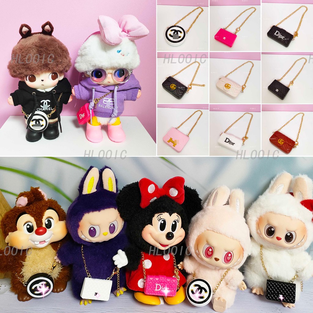 กระเป๋าตุ๊กตาสําหรับ 15 ซม.17 ซม.Labu V1 V2 V3 & DIMOO WORLD Disney Chip และ Dale พลูโต Daisy & Liil