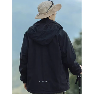 Outdoor Jacket เสื้อแจ็คเก็ตผู้ชายสำหรับเดินป่า กันลม น้ำหนักเบา ระบายอากาศ มีให้เลือก 3 สี M-5XL