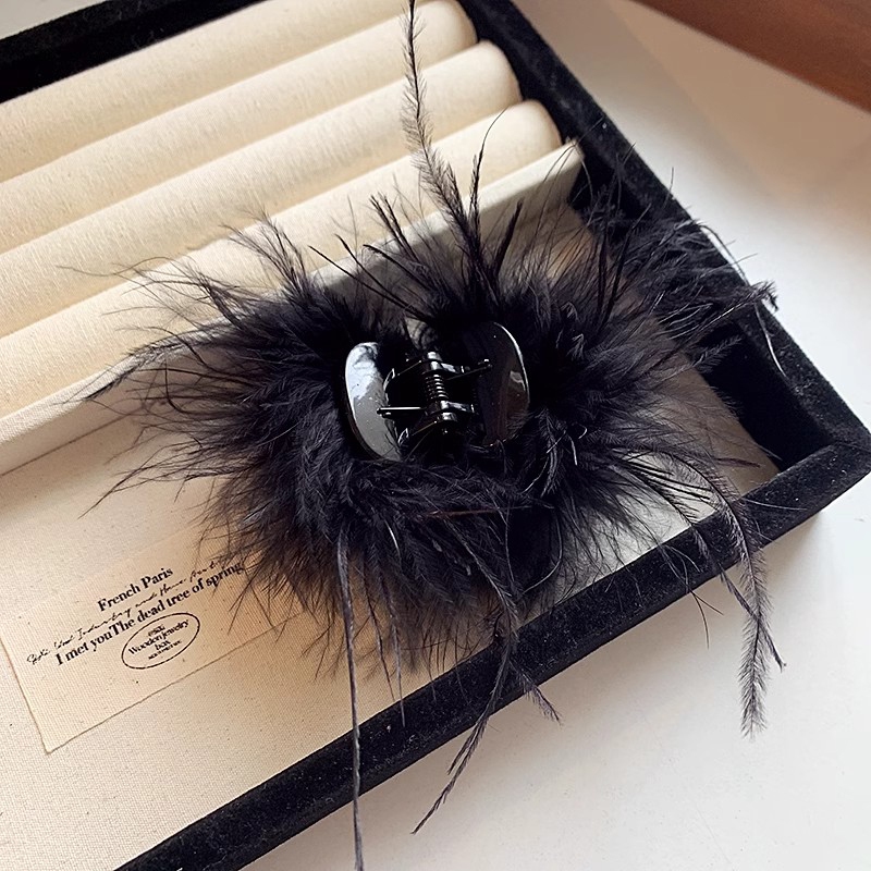 4 ซม.Feather Grab Clip กิ๊บติดผมระดับไฮเอนด์หญิง 2025 คลิปฉลามขนาดเล็กสไตล์ใหม่ - รูปที่ 3