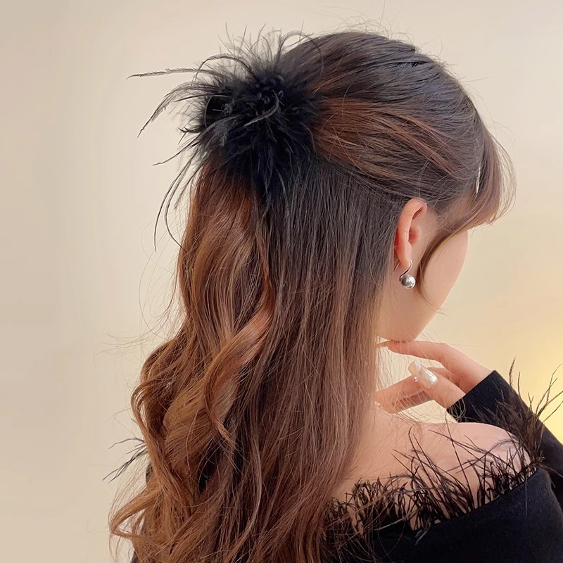 4 ซม.Feather Grab Clip กิ๊บติดผมระดับไฮเอนด์หญิง 2025 คลิปฉลามขนาดเล็กสไตล์ใหม่ - รูปที่ 2