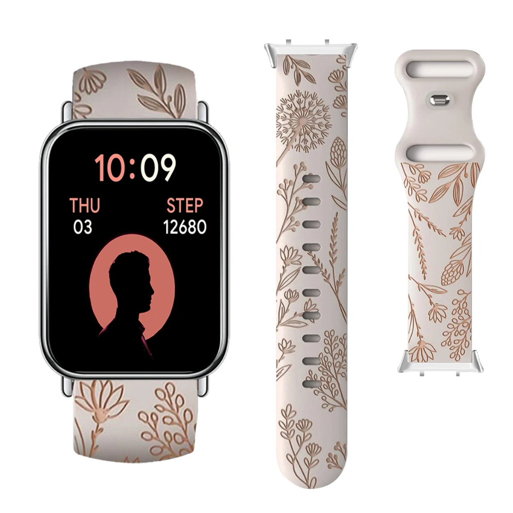 Dandelion Bicolor สายนาฬิกาสําหรับ Galaxy fit 3 สาย สายสมาร์ทวอท์ชน่ารักซิลิโคน สาย Galaxy Fit3 สายน