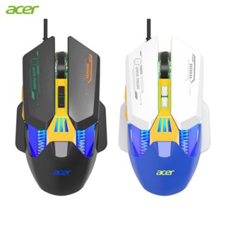 Acer OMW212 เมาส์สําหรับเล่นเกมแบบมีสายสําหรับเล่นเกมพร้อมไฟ…