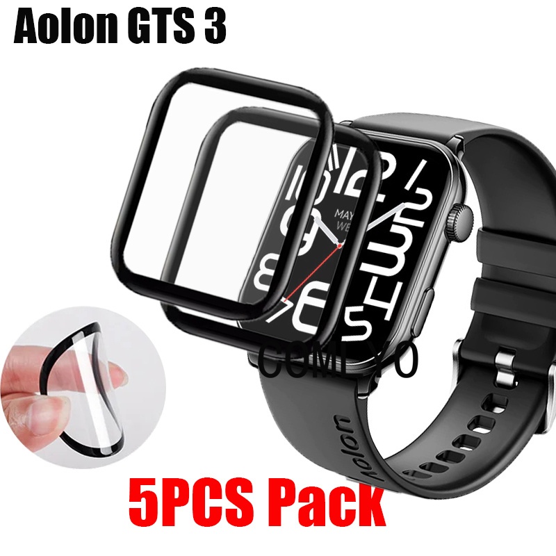 For Aolon GTS 3 สมาร์ทนาฬิกาป้องกันหน้าจอ 3ง ป้องกันฟิล์มคลุมทั้งหมดโค้งฟิล์มนุ่ม