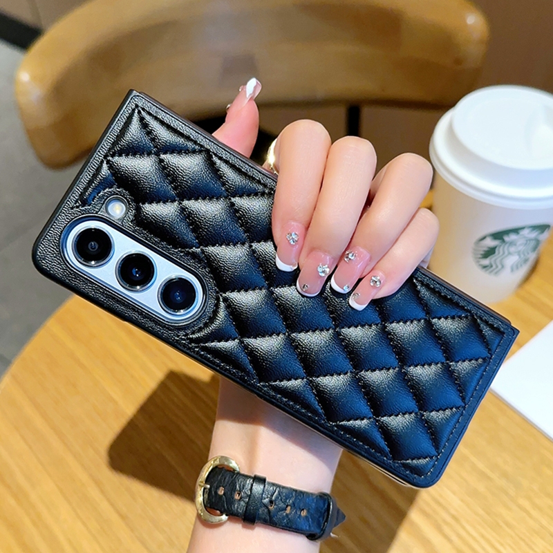กรณีสําหรับ Samsung Galaxy Z FOLD 8 7 6 5 4 3 2 FOLD7 FOL6 FOLD8 Ultra เคสโทรศัพท์น้ําหอมเล็กๆรูปแบบตาข่ายบางเฉียบปกหลัง