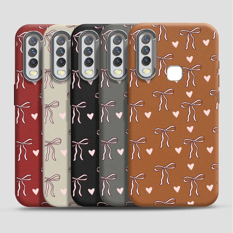 สีชมพูคนรักหัวใจโบว์สําหรับVIVO Y28S Y3S V23 S12 V2111 V2152 Y15a Y12i Y03T Y19 V2043 V929A 1814 181