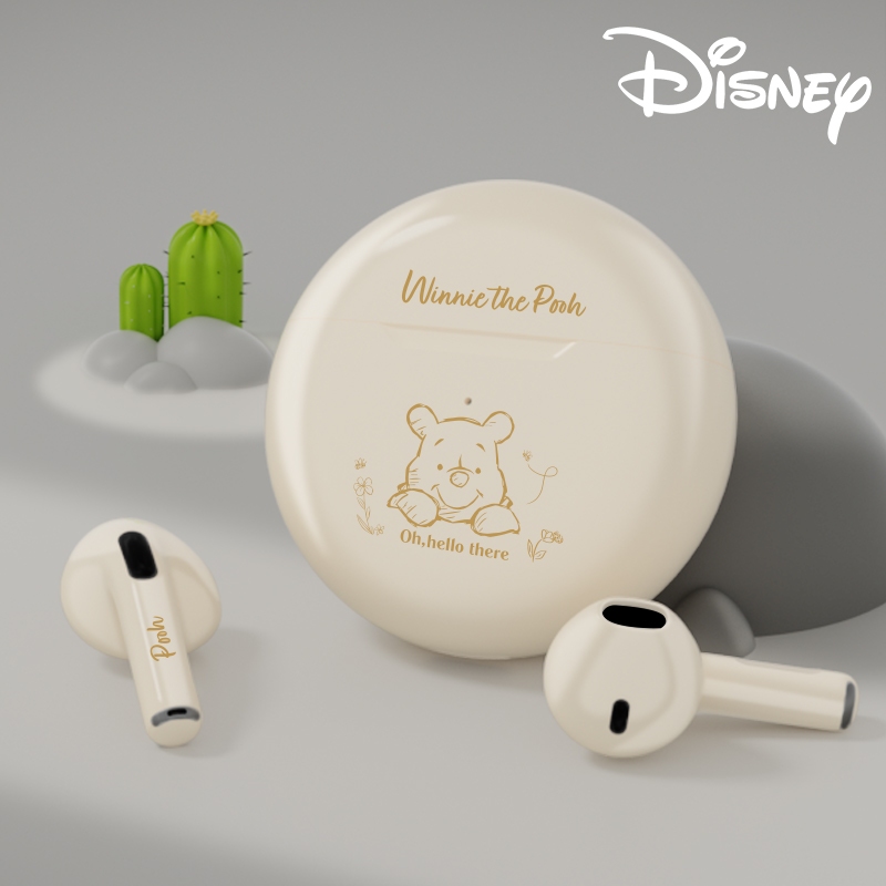 Disney JJ-F9 หูฟังไร้สายหูฟังบลูทูธ HD Call เสียงสเตอริโอไฮไฟพร้อมไมโครโฟนบลูทูธ 5.3