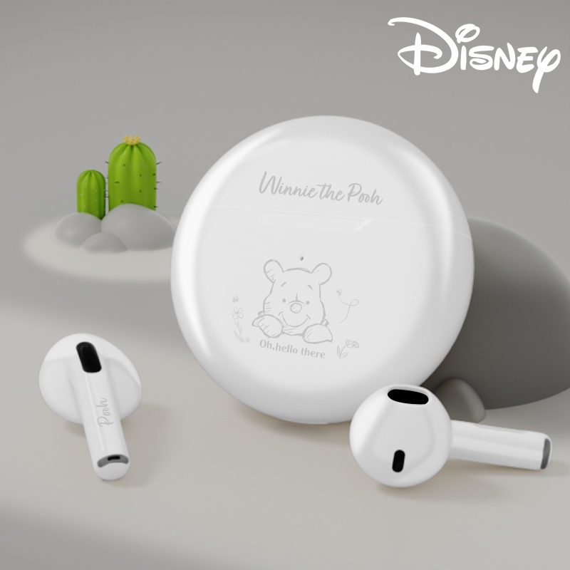 Disney JJ-F9 หูฟังไร้สายหูฟังบลูทูธ HD Call เสียงสเตอริโอไฮไฟพร้อมไมโครโฟนบลูทูธ 5.3